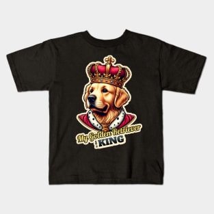 Golden Retriever king Kids T-Shirt